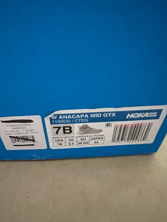 Hoka One Women's Anacopa Mid GTX Sneakers in Celedon Tint/Eggnog Size 7B NIB - Picture 11 of 11